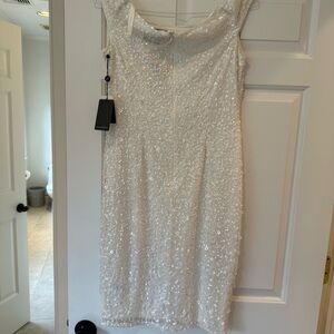 Adrianna Papell size 10 new with tags beaded dress fully lined